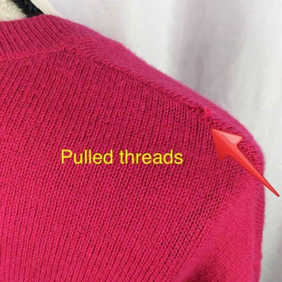 Leith Sweater Womens Size Medium Wool Blend Crew Neck 3/4 Sleeve Nordstrom - Picture 7 of 7